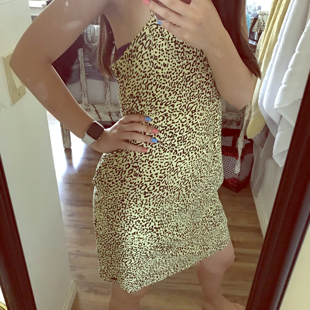 volcom mini cheetah print dress